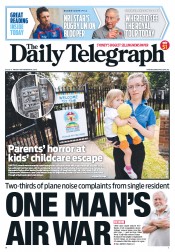 Daily Telegraph (Australia) Newspaper Front Page for 9 November 2012
