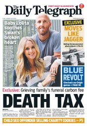 Daily Telegraph (Australia) Newspaper Front Page for 9 July 2012