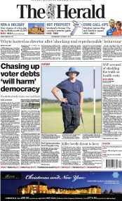The Herald Newspaper Front Page (UK) for 1 October 2014