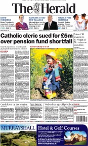 The Herald Newspaper Front Page (UK) for 21 April 2014