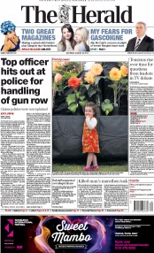 The Herald Newspaper Front Page (UK) for 23 August 2014