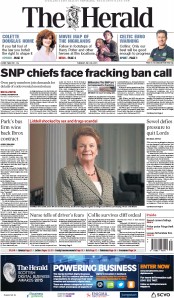 The Herald Newspaper Front Page (UK) for 28 July 2015