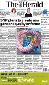 The Herald Newspaper Front Page (UK) for 4 August 2015