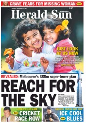 Herald Sun (Australia) Newspaper Front Page for 12 November 2012