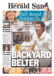 Herald Sun (Australia) Newspaper Front Page for 13 July 2013