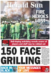 Herald Sun (Australia) Newspaper Front Page for 14 February 2013