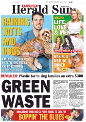 Herald Sun (Australia) Newspaper Front Page for 14 July 2012