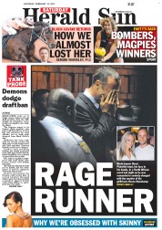 Herald Sun (Australia) Newspaper Front Page for 16 February 2013