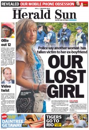 Herald Sun (Australia) Newspaper Front Page for 18 October 2013