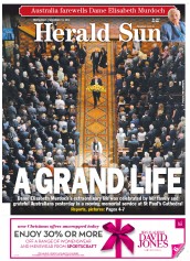 Herald Sun (Australia) Newspaper Front Page for 19 December 2012