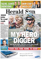 Herald Sun (Australia) Newspaper Front Page for 1 June 2012