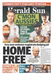 Herald Sun (Australia) Newspaper Front Page for 20 November 2013