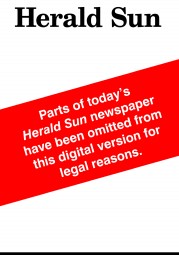 Herald Sun (Australia) Newspaper Front Page for 21 July 2012