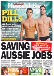 Herald Sun (Australia) Newspaper Front Page for 23 February 2013