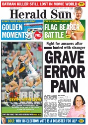 Herald Sun (Australia) Newspaper Front Page for 23 July 2012