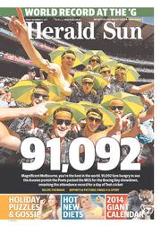 herald sun christmas day paper