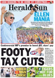 Herald Sun (Australia) Newspaper Front Page for 27 March 2013