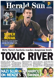 Herald Sun (Australia) Newspaper Front Page for 28 January 2013