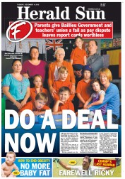 Herald Sun (Australia) Newspaper Front Page for 4 December 2012