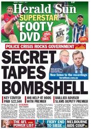 Herald Sun (Australia) Newspaper Front Page for 4 March 2013