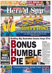 Herald Sun (Australia) Newspaper Front Page for 4 August 2012