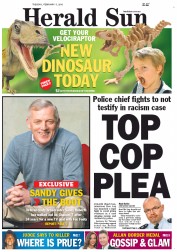 Herald Sun (Australia) Newspaper Front Page for 5 February 2013