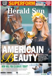 Herald Sun (Australia) Newspaper Front Page for 6 November 2012