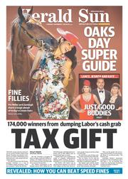 Herald Sun (Australia) Newspaper Front Page for 7 November 2013