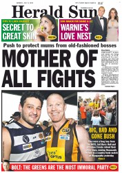 Herald Sun (Australia) Newspaper Front Page for 9 July 2012