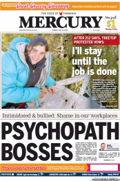 Hobart Mercury (Australia) Newspaper Front Page for 13 July 2012