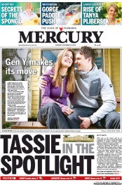 Hobart Mercury (Australia) Newspaper Front Page for 15 October 2013