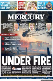 Hobart Mercury (Australia) Newspaper Front Page for 16 October 2013