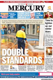 Hobart Mercury (Australia) Newspaper Front Page for 18 July 2012