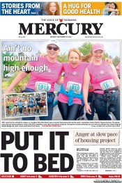 Hobart Mercury (Australia) Newspaper Front Page for 19 November 2012