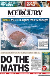 Hobart Mercury (Australia) Newspaper Front Page for 20 March 2013