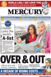 mercury newspaper headlines front october hobart australian tasmania archive over