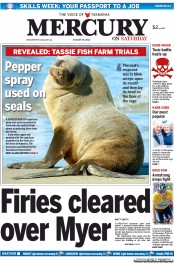 front newspaper headlines august australian seals pepper spray used