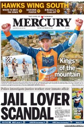 Hobart Mercury (Australia) Newspaper Front Page for 30 September 2013