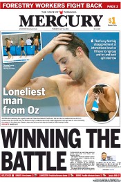 Hobart Mercury (Australia) Newspaper Front Page for 31 July 2012