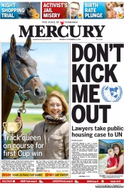 Hobart Mercury (Australia) Newspaper Front Page for 4 November 2013