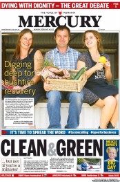 Hobart Mercury (Australia) Newspaper Front Page for 4 February 2013