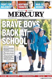 Hobart Mercury (Australia) Newspaper Front Page for 4 February 2014