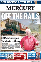 Hobart Mercury (Australia) Newspaper Front Page for 5 February 2013