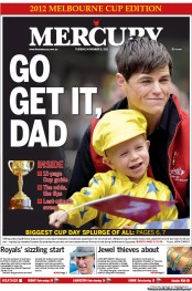 Hobart Mercury (Australia) Newspaper Front Page for 6 November 2012