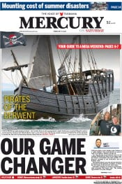 Hobart Mercury (Australia) Newspaper Front Page for 9 February 2013