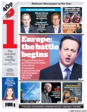 I Newspaper (UK) Newspaper Front Page for 11 May 2015