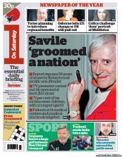 I Newspaper (UK) Newspaper Front Page for 12 January 2013