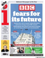 I Newspaper (UK) Newspaper Front Page for 12 May 2015