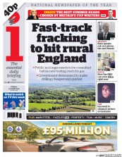 I Newspaper (UK) Newspaper Front Page for 12 June 2015