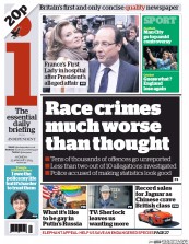 I Newspaper Newspaper Front Page (UK) for 13 January 2014